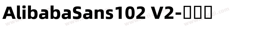 AlibabaSans102 V2字体转换
